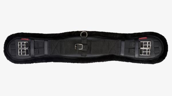 LeMieux Dressurkurzgurt mit Fellimitat, schwarz
